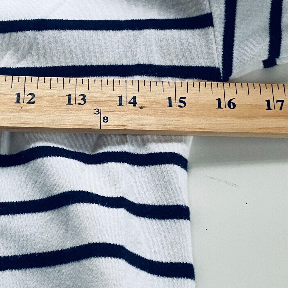 Brooks Brothers Top Size XS Navy Blue White Nautical Stripes Classic Prep Preppy - Picture 3 of 5